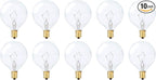 Simba Lighting Small Globe G16.5 Round Bulb 25W E12 Candelabra Base by SimbaLighting
