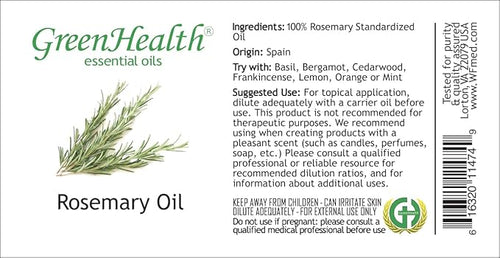 2 Bottles - 16 fl oz Rosemary Essential Oil, Aluminum Bottle - GreenHealth - Image 2