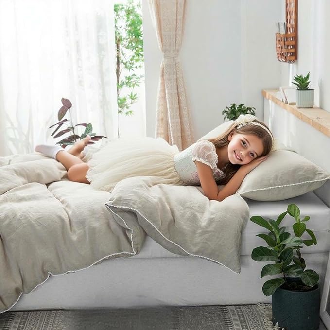 Simple&Opulence 100% Washed Linen Duvet Cover - Image 8