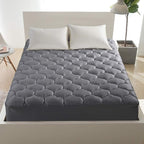 LEISURE TOWN Cotton King Mattress Pad Fitted Quilted Mattress Cover Pillow Top - Image 7