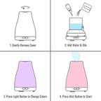 HealthSmart Essential Oil Diffuser, Cool Mist Humidifier and Aromatherapy - Image 4
