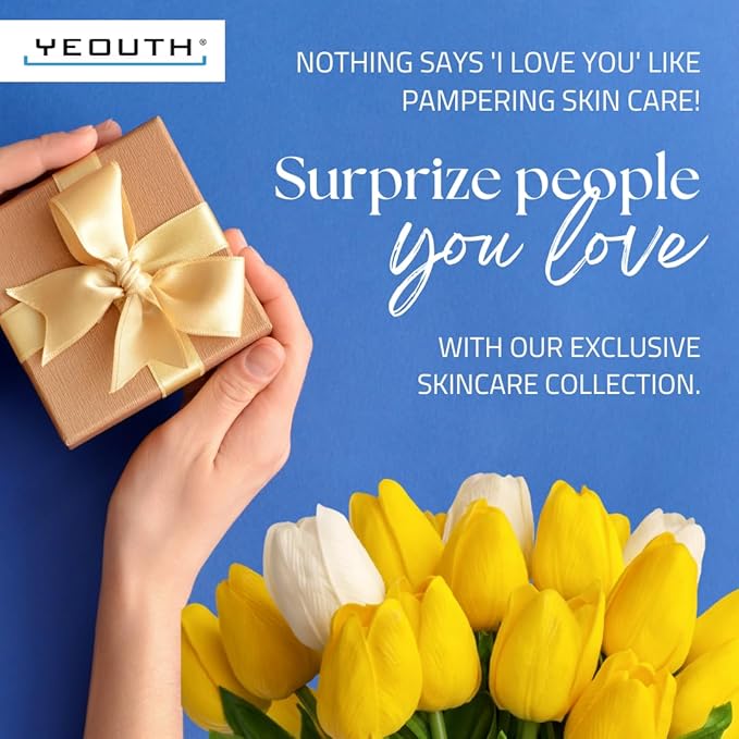 YEOUTH Skin Care Set: Hyaluronic Acid Serum, Vitamin C Cleanser, Toner & Face - Image 2