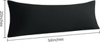 NTBAY Body Pillow Cases Set of 2, 2 Pack Brushed Microfiber 20x54 Pillow Cases - Image 4