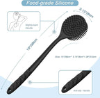 Manmihealth Silicone Back Scrubber & Bath Glove & Face Brush Set, - Image 2
