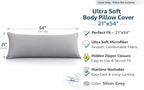 EVOLIVE Body Pillow Cover 21"x54", Ultra Soft Microfiber Pillowcase - Image 3