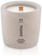 Lulu Candles | Santal Scented Candle | The Loft Collection | Concrete Cement - Image 2