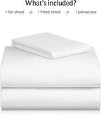 LuxClub 3 PC Sheet Bed Sheets Deep Pockets 18" Wrinkle Free Kids Fitted Sheets - Image 2