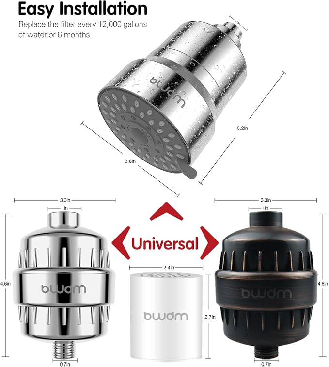 15 Stage Shower Filter Cartridge, High output Universal replacement filter - Image 3