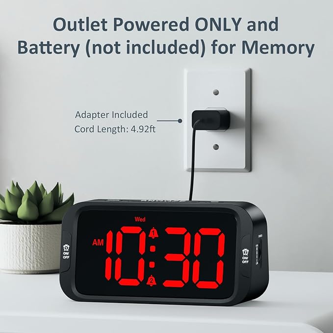 Odokee Digital Dual Alarm Clock - Image 7