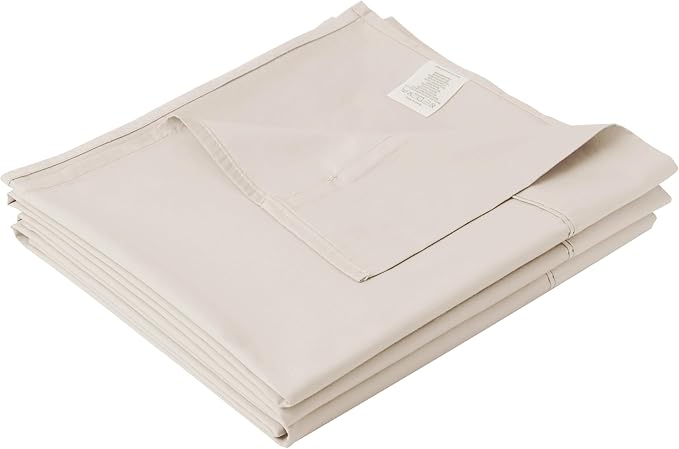 Cotton Twin Flat Sheet Only, 600 Thread Count 100% Egyptian Cotton Top Sheet by ZaizaiHome
