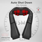 iKristin Neck Massager with Heat, Shiatsu Massager - Image 3