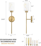 Gold Wall Sconces Set of 2 - Image 5