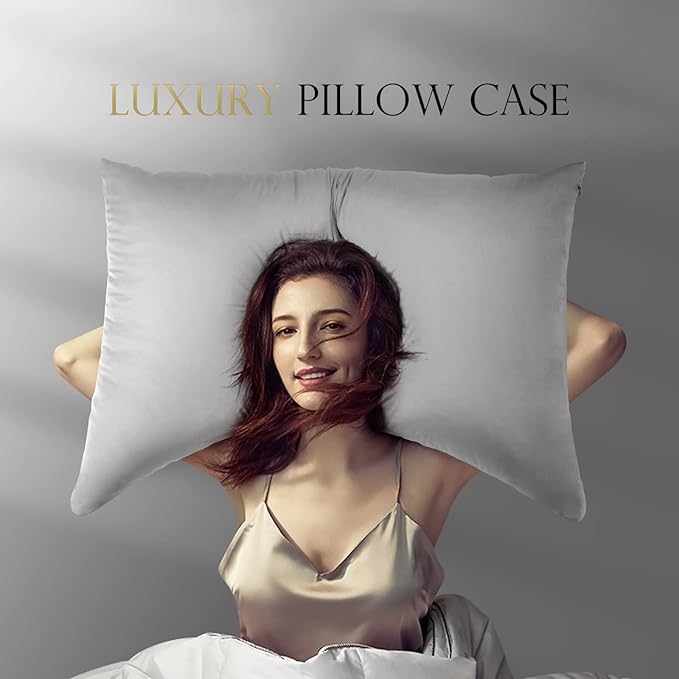 Cooling Crescent Side Sleeper Pillow Cases King Size Set of 2 - Image 6