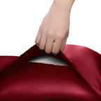 Homiest Ruffle Satin Body Pillow Cover, Silky Satin Body Pillowcase - Image 6