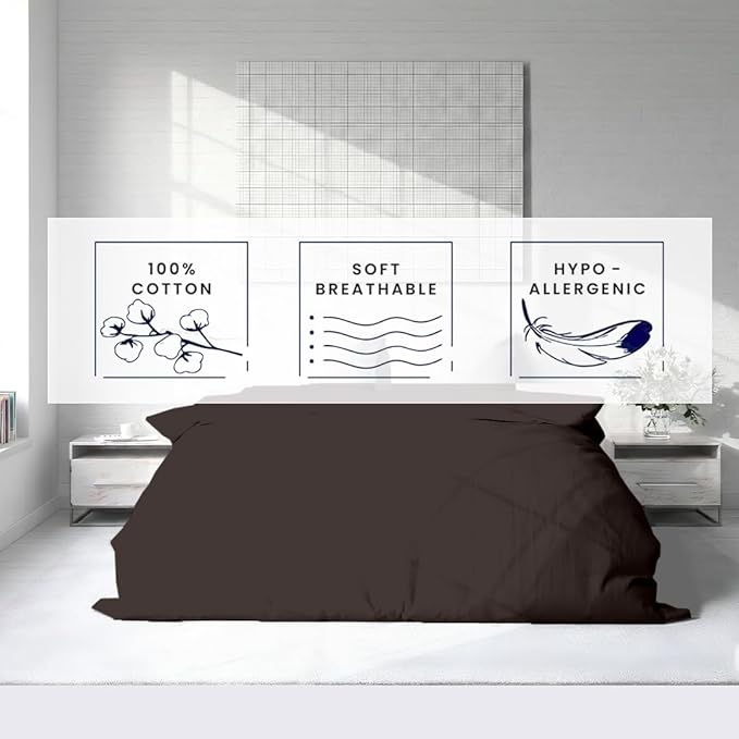 Kotton Culture 3 Pc California King Duvet Cover Set-100% Egyptian Cotton 600 - Image 5