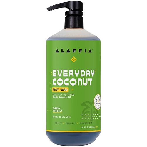 Alaffia Body Wash, EveryDay Coconut – Purely Coconut Gentle Skin Cleanser by Alaffia