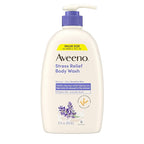 Aveeno Stress Relief Body Wash for Women, Calming Lavender Scent & Prebiotic Oat by Aveeno