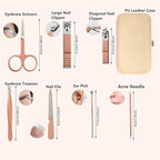 Manicure Set Women Men Nail Clipper Set Stainless Steel Toe Finger Nail - Image 4