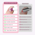 Ceramic Cuticle Pusher & Oil Pen, 2ml Rose/Lavender/Fragrance Free Scented Nail - Image 7