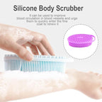 Soft Silicone Body Scrubber 6 PCS Silicone Body Shower, Silicone Loofah 2 in 4 - Image 3