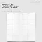 Cloth & Paper Travel Notebook | Goal Tracker – Ibiza | A5 Slim Goal Planner - Image 2