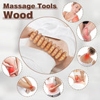 10-in-1 Wood Therapy Massage Tools Gua Sha Wooden Massager - Image 2