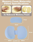 Pregnancy Pillows for Sleeping, Memory Foam Maternity Pillow - Image 7