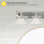 Design House 519215 Millbridge Vanity Light Dimmable - Image 3