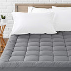 LEISURE TOWN Cotton Mattress Pad Twin XL Size Fitted Quilted Mattress Cover by LEISURETOWN