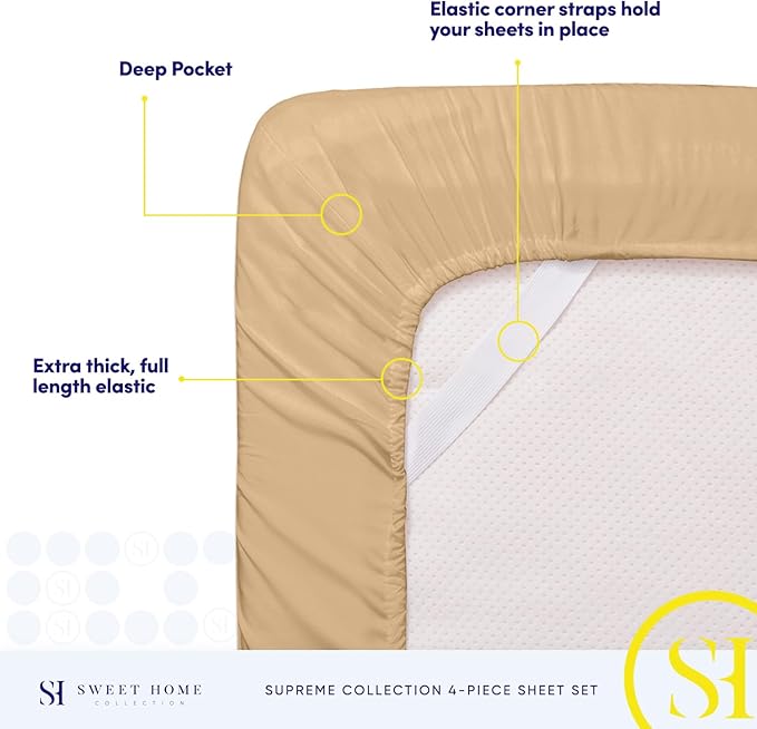 Twin Sheets - Breathable Luxury Sheets - 1800 Supreme Collection Extra Soft - Image 5