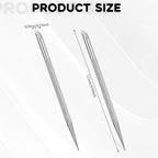 2Pcs Nail Cleaning Cuticle Stick Stainless Steel Cuticle Pusher Remover Dead - Image 2