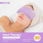 Lavender Weighted Eye Pillow for Yoga, Microwavable Moist Heat Eye Compress Mask - Image 4