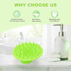 Meartchy Silicone Scalp Massager Shampoo Brush, Scalp Brush - Image 6