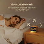 Housbay Wooden Sound Machine Alarm Clock - Image 4