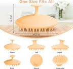 Meartchy Silicone Scalp Massager Shampoo Brush, Scalp Scrubber - Image 2