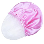 Shower Caps for Women, Double Waterproof Layers Shower Cap, Bathing Shower Caps - Image 8