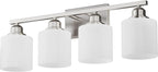 Sailstar 4-Light Bathroom Light Fixtures Over Mirror, Glass Shade & Anti-Rust - Image 8