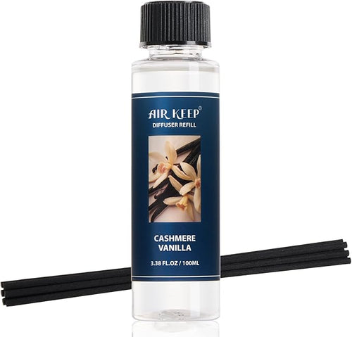 Airkeep Reed Diffuser Oil Refill/Cashmere Vanilla/3.38 oz / 1 Pack/Air by Airkeep