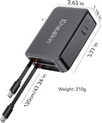 65W for MacBook Pro Charger, 5-in-1 Retractable Wall Charger Plug for iPhone 17 - Image 9