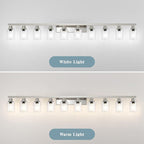 Brushed Nickel Bathroom Vanity Light, 10-Light Vanity Lights - Image 8