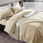 SONORO KATE Bed Sheet Set Super Soft Microfiber 1800 Thread Count Luxury - Image 2