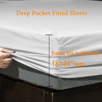 SONORO KATE Bed Sheet Set Super Soft Microfiber 1800 Thread Count Luxury - Image 4
