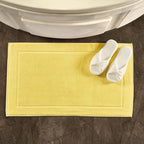 Hawmam Linen Yellow Bath Mats, 21 x 34 inches, Banded Design, Highly Absorbent - Image 4