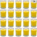 Small Citronella Candles Outdoor and Indoor Soy Wax Votive Candles by BERYSCEN