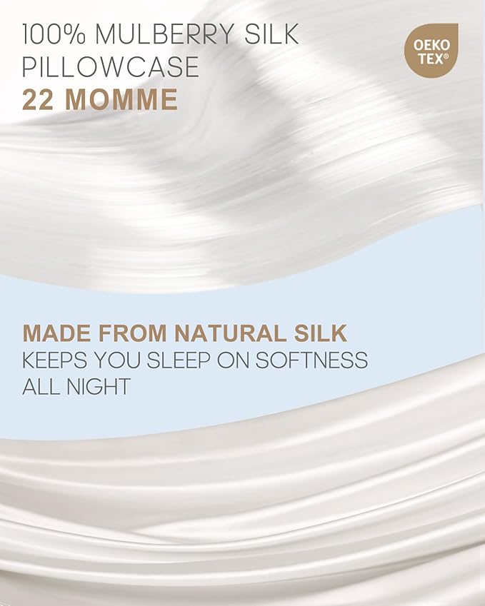 THXSILK Set of 2 100% Silk Pillowcases - Image 2