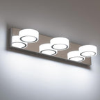 3 Light Bathroom Vanity Light, Modern Chrome Bathroom Light Fixtures Over Mirror - Image 7