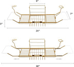 BDL Bathtub Caddy Expandable Bath Tub Tray Table - Image 4