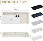Silicone Bathroom Tray Small Vanity Organizer Rectangle Sink Caddy Sponge - Image 6