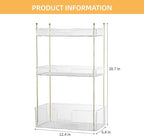 Akinbas 3 Tier Bathroom Organizer Countertop Makeup Perfume Tray Skincare - Image 3