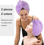 Microfiber Hair Drying Towel Wrap - Image 3